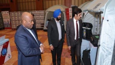 India News | Delhi: Green Genome India Pvt Ltd Showcases BHISHM Cube, Portable Healthcare Unit at Maharashtra Sadan