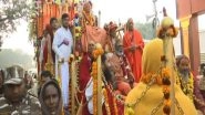 India News | Maha Kumbh 2025: Saints Participate in Grand Procession to Welcome Jagatguru Shankaracharya