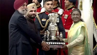 Business News | Chandigarh University Receives the MAKA Trophy (Maulana Abul Kalam Azad Trophy) 2024 from the President of India