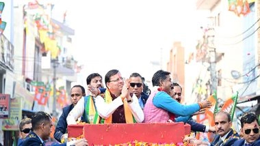India News | There is No Doubt That People Will Make BJP Win in Local Body Elections: CM Dhami Holds Roadshow in Haridwar