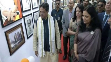India News | Tripura: CM Manik Saha Inaugurates Art and Craft Exhibition in Agartala Marking Police Week Celebrations