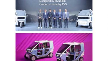 Business News | Hyundai Motor Unveils Concept Models of EV 3-wheeler, Micro 4-wheeler at Auto Expo