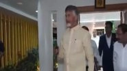 India News | Andhra Pradesh CM Chandrababu Naidu Leaves Residence to Attend World Economic Forum