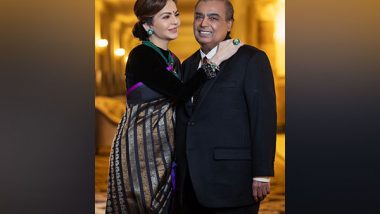 Entertainment News | Nita, Mukesh Ambani Pose for Pictures at President-elect Trump's Reception