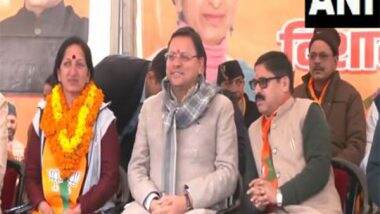 India News | Congress Drenched in Corruption and Appeasement Politics: Uttarakhand CM Dhami