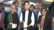 India News | Union Minister Jyotiraditya Scindia Releases Special Postcard to Mark Completion of 75 Years of Constitution