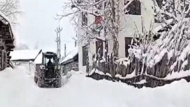 India News | J-K: Restoration Work Underway at Gurez-Bandipora Road and Dawar-Tulail Road, Closed Due to Snowfall