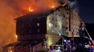 World News | Turkiye: At Least 10 People Killed, 32 Others Injured After Fire Erupts at Ski Resort Hotel