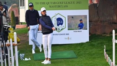 Sports News | Ajeetesh Sandhu, Tvesa Malik Conduct 'Chipping and Putting Masterclass' at Qutab Golf Course