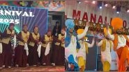 Entertainment News | Himachal: Artists from Across India Showcase Traditional Dances at Winter Carnival Manali