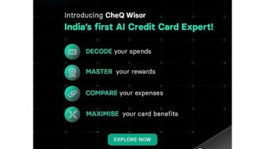 Business News | CheQ Launches Wisor: India's First AI Credit Card Expert