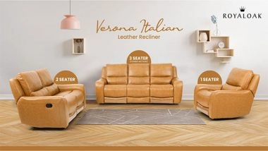 Business News | Royaloak Furniture Unveils the Verona Italian Leather Recliner Set - A Touch of Italian Elegance for Your Home