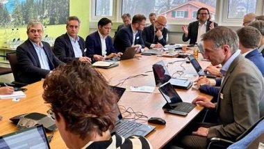 Business News | Ashwini Vaishnaw Meets Swiss Federal Railways Delegation at WEF 2025 in Davos