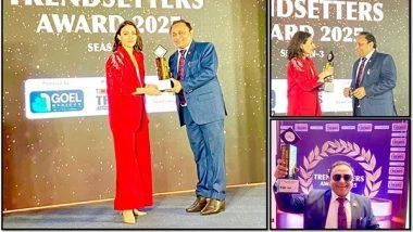 Business News | Dr. Padmakar Nandekar Honored with Trendsetter Award 2025 at Prestigious Ceremony