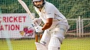 Sports News | Rohit Sharma Sweats out in Nets Ahead of Ranji Trophy Clash Against Jammu and Kashmir