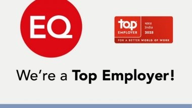 Business News | EQ India Recognised As A Global Top Employer 2025