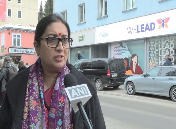 Business News | Smriti Irani in Davos to Further Women Empowerment Cause Through 'WeLead' Program