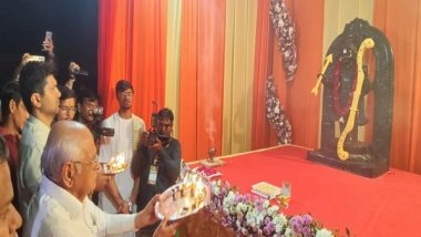 India News | Ahmedabad: CM Bhupendra Patel Attends 'Ram Ratri' Event to Commemorate First Anniversary of Ram Mandir Pran Pratishtha
