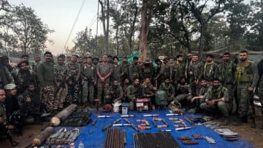 India News | Chhattisgarh: CRPF, Cobra Commandos Recover Explosives, Weapons in Anti-Maoist Joint Operation