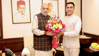 India News | Goa CM Pramod Sawant Meets Amit Shah, Briefs Him About Various Initiatives in State