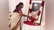 India News | President Murmu Pays Floral Tributes to Netaji Subhas Chandra Bose on His Birth Anniversary