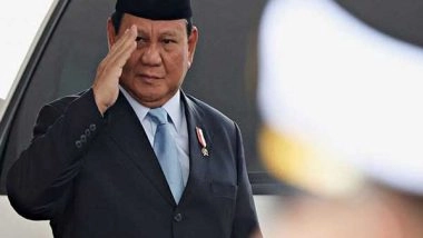 World News | Indonesian President Prabowo to Arrive on Four-day Visit to India; Several MoUs Expected to Be Signed