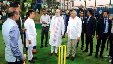 India News | Union Home Minister Amit Shah Inaugurates Sports Complex in Gota Ward