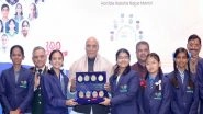 India News | Rajnath Singh Felicitates Super-100 Winners of Veer Gatha 4.0 with 66 Girls Among Top Achievers