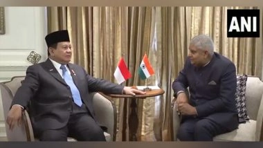 World News | Vice President Jagdeep Dhankhar Meets Indonesian President Prabowo Subianto