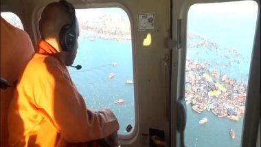 India News | CM Yogi Adityanath Conducts Aerial Survey of Maha Kumbh Mela