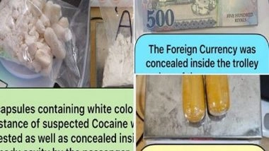 India News | Mumbai Airport Seizes Drugs, Gold, and Foreign Currency Worth Crores; 2 Arrested in Smuggling Crackdown