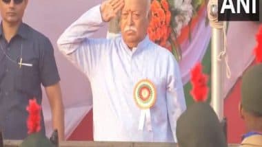 Republic Day 2025: RSS Chief Mohan Bhagwat Unfurls National Flag on 76th R-Day in Maharashtra’s Thane