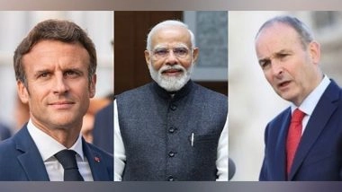 World News | PM Modi Thanks Irish Counterpart Martin, French President Macron for Wishes on Republic Day