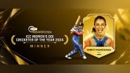 Sports News | Smriti Mandhana Named ICC Women's ODI Cricketer of the Year for Stellar 2024 Performances