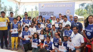 Sports News | Karnataka Swimmers Shine at 2nd Den Den Sea Swimming Championship, Clinching 51 Medals