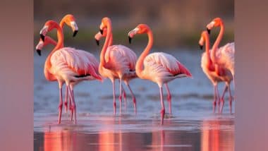 Business News | The Flight of Flamingos Has Landed Again in Navi Mumbai's New Palm Beach