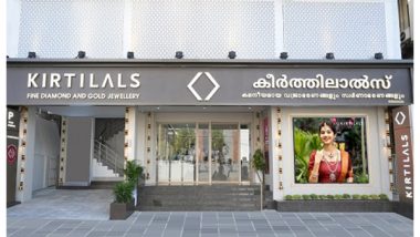 Business News | Kirtilals Expands Footprint with a Stunning New Showroom with Exclusive Bridal Studio in Pattom, Thiruvananthapuram