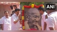 India News | Tamil Nadu CM Stalin Pays Floral Tributes to Mahatma Gandhi on His 77th Death Anniversary