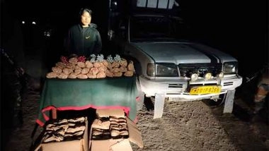 India News | Assam Rifles Recover Large Cache of Explosives in Mizoram's Champhai