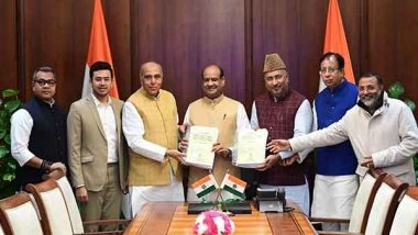 India News | JPC on Waqf (Amendment) Bill Submits Report to Lok Sabha Speaker Om Birla