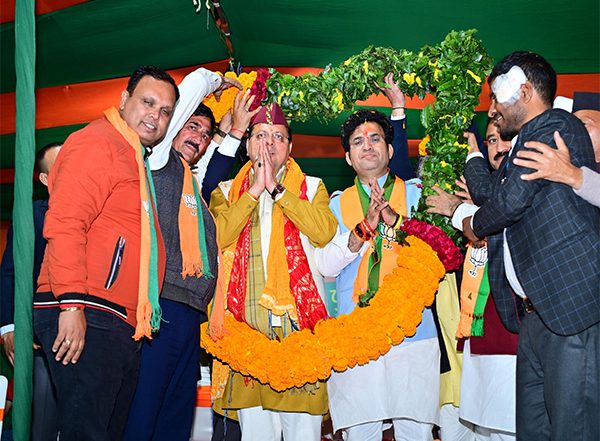 India News | Uttarakhand CM Dhami Campaigns for BJP's Negi in Delhi Ahead of Assembly Polls