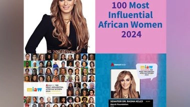 Business News | Senator Dr. Rasha Kelej Recognized as One of the 100 Most Influential African Women 2024