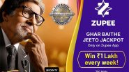 Entertainment News | Zupee, Sony Entertainment Television's 'Kaun Banega Crorepati' Unite to Celebrate Skills, Knowledge with Ghar Baithe Jeeto Jackpot Contest