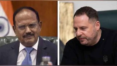 World News | Head of Ukrainian Presidential Office Yermak Discusses US Administration Change with NSA Doval