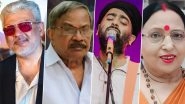 Padma Awards 2025 Announced: Ajith Kumar Receives Padma Bhushan, Arijit Singh Honoured With Padma Shri, MT Vasudevan Nair and Sharda Sinha Posthumously Awarded Padma Vibhushan &ndash; See Full List of Awardees