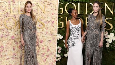 Golden Globes 2025: Angelina Jolie and Daughter Zahara Make Dazzling Style Statement at the Prestigious 82nd Awards Ceremony (View Pictures)