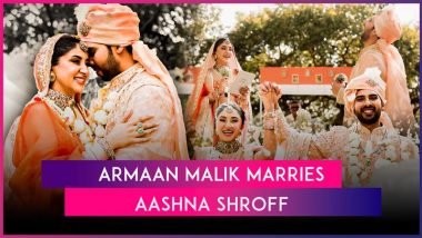 Singer Armaan Malik Ties the Know With Fashion Influencer Aashna Shroff; Wedding Photos Go Viral!