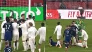 Arsenal and Manchester United Footballers Engage in Aggressive Physical Altercation After Referee Awards Former A Penalty During FA Cup 2024-25 Match (Watch Video)