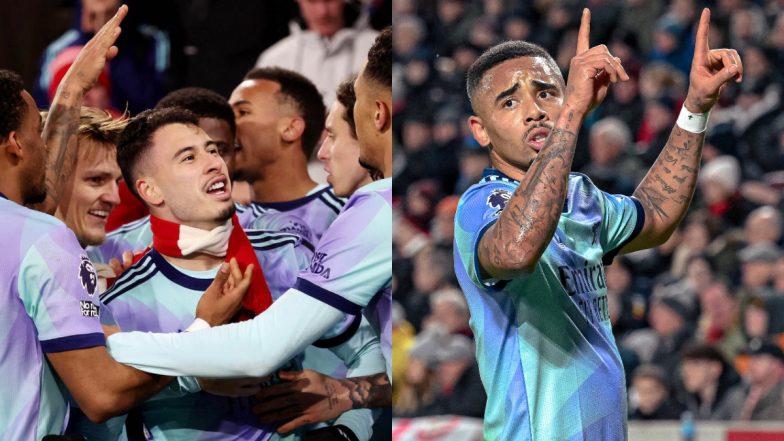 Brentford 1-3 Arsenal, Premier League 2024-25: Gabriel Jesus, Mikel Merino, Gabriel Martinelli Score as Gunners Start New Year With Comeback Win (Watch Goal Video Highlights)