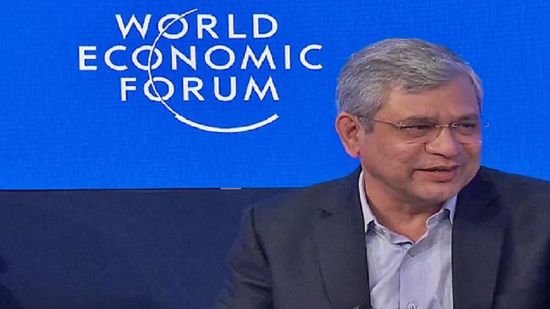 World Economic Forum 2025: Union Minister Ashwini Vaishnaw Highlights Thrust on Manufacturing, Services To Push Growth (Watch Video)